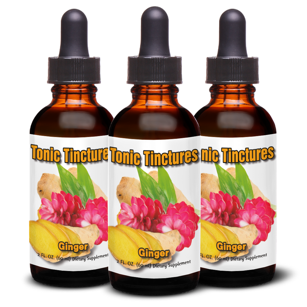 Tonic Tinctures Ginger Liquid Extract 3 Pack
