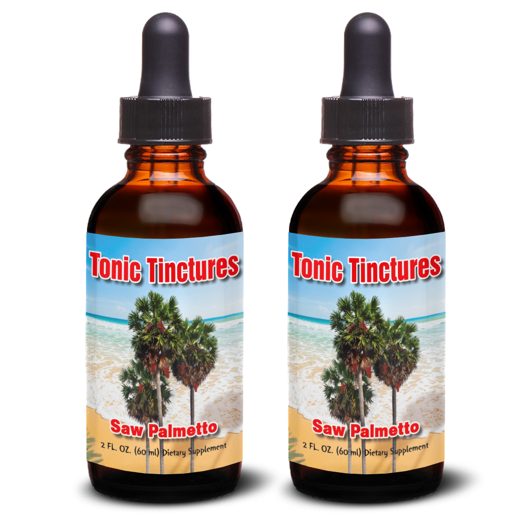 Tonic Tinctures Saw Palmetto Liquid Extract 2 Pack