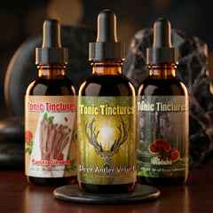 Tonic Starter Pack Bundle - Deer Antler Velvet, Reishi, Ginseng