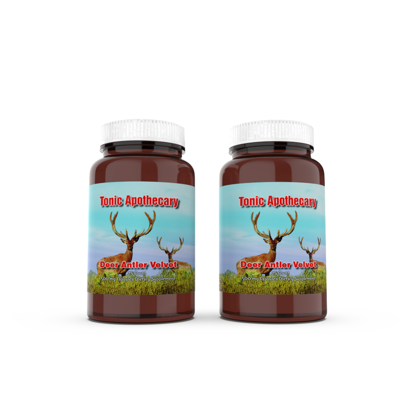 Tonic Apothecary Deer Antler Velvet Capsules 75ct 2 Pack