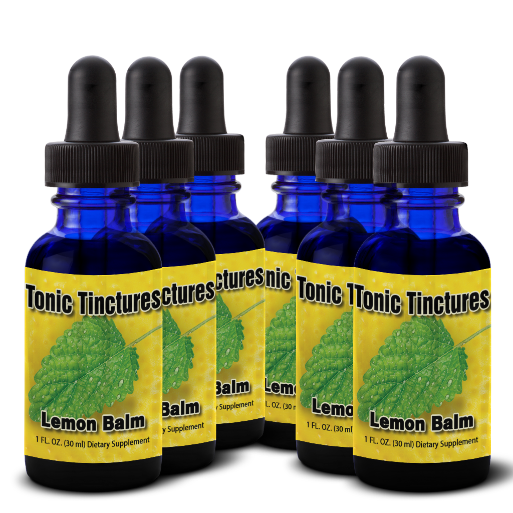 Tonic Tinctures Lemon Balm Liquid Extract 6 Pack