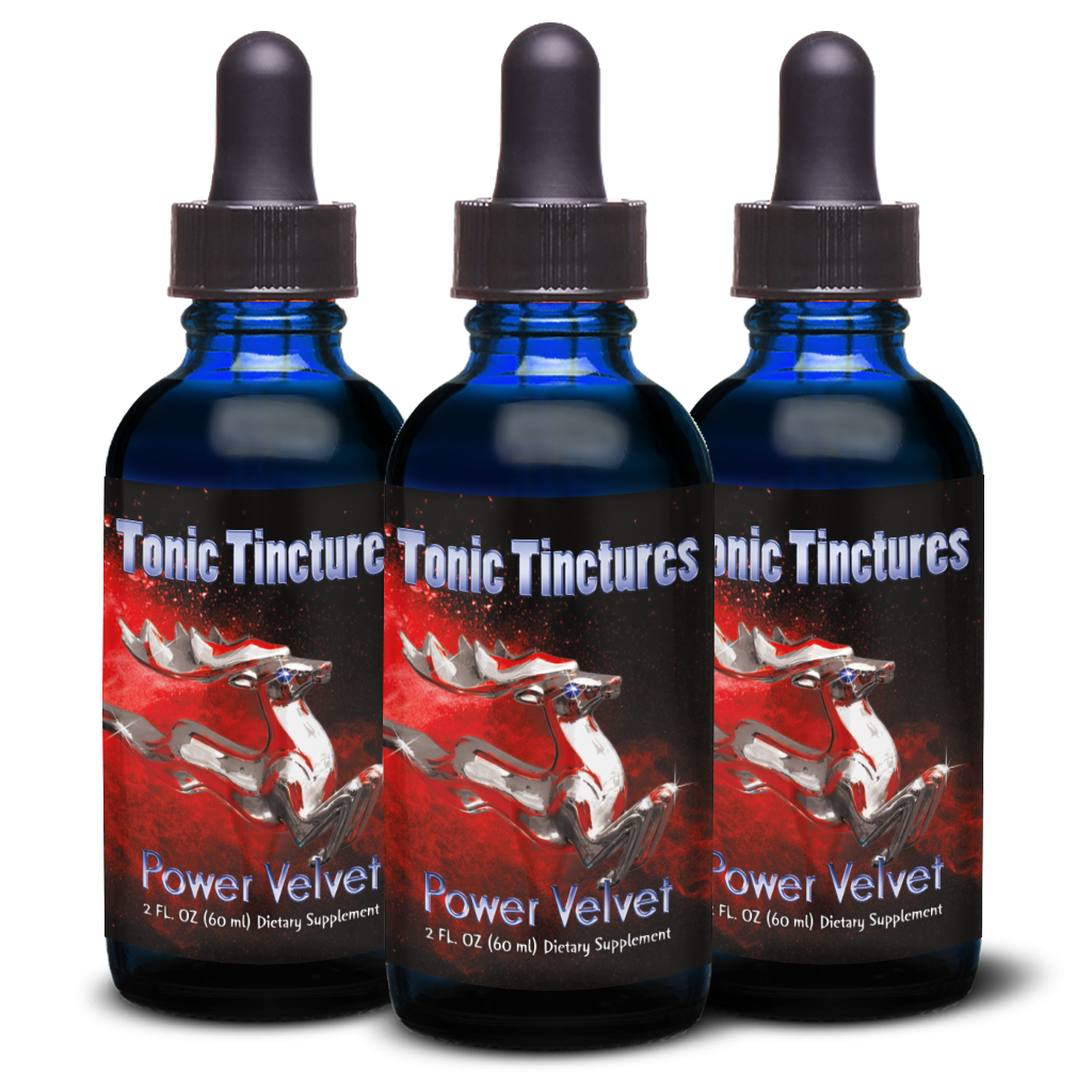 Tonic Tinctures Power Velvet Liquid Extract 3 Pack