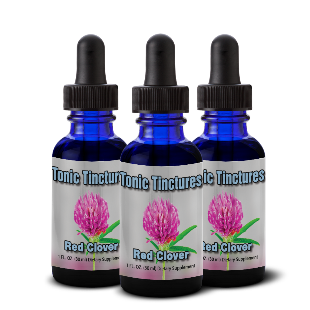 Tonic Tinctures Red Clover Liquid Extract 3 Pack