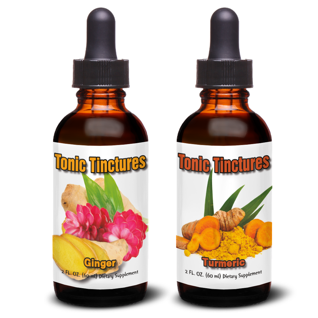 Tonic Tinctures Turmeric and Ginger Twin Pack